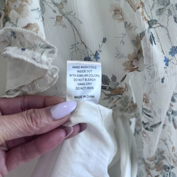 Aladore, Coquette Girl, Floral, Raffles Fit & Flare Open Back Mini Dress, Size M - Picture 14 of 14